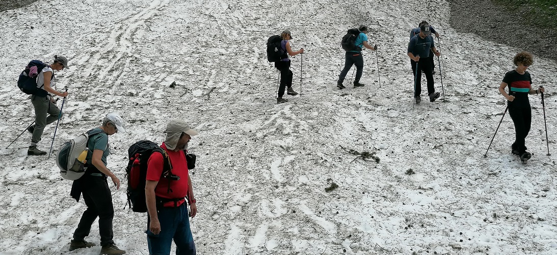 14 e 15 giugno qualche passo su neve Val Ombretta